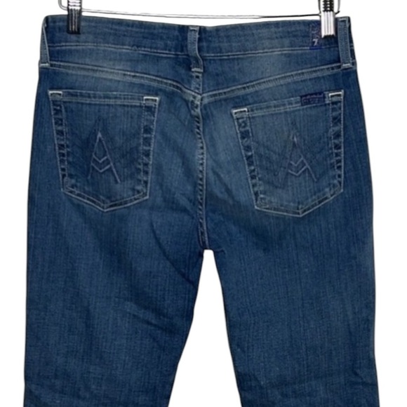 7 for all Mankind "A" Pocket Flair Leg Denim Jeans Women Size 29 - Picture 1 of 5